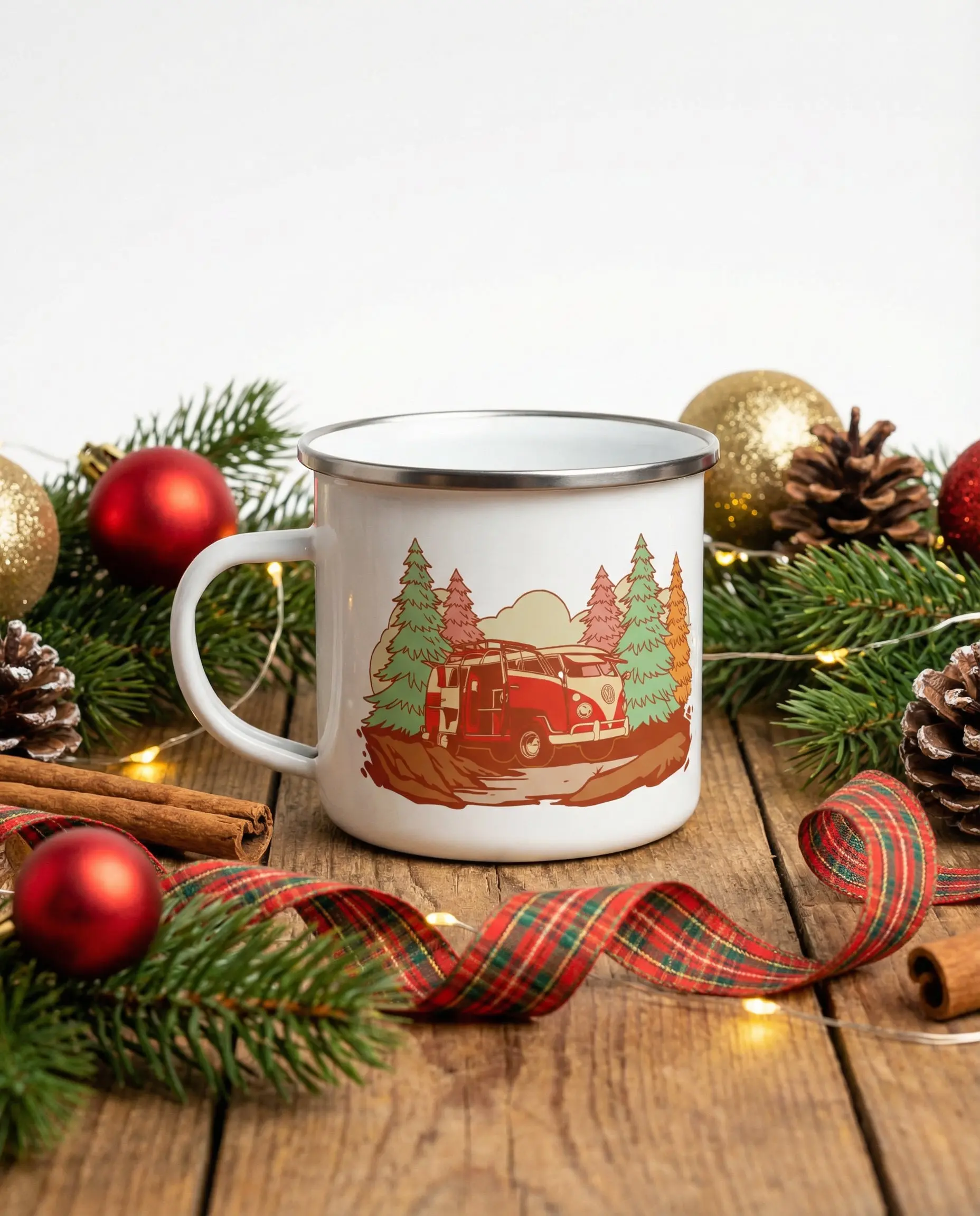 Christmas Enamel Mug
