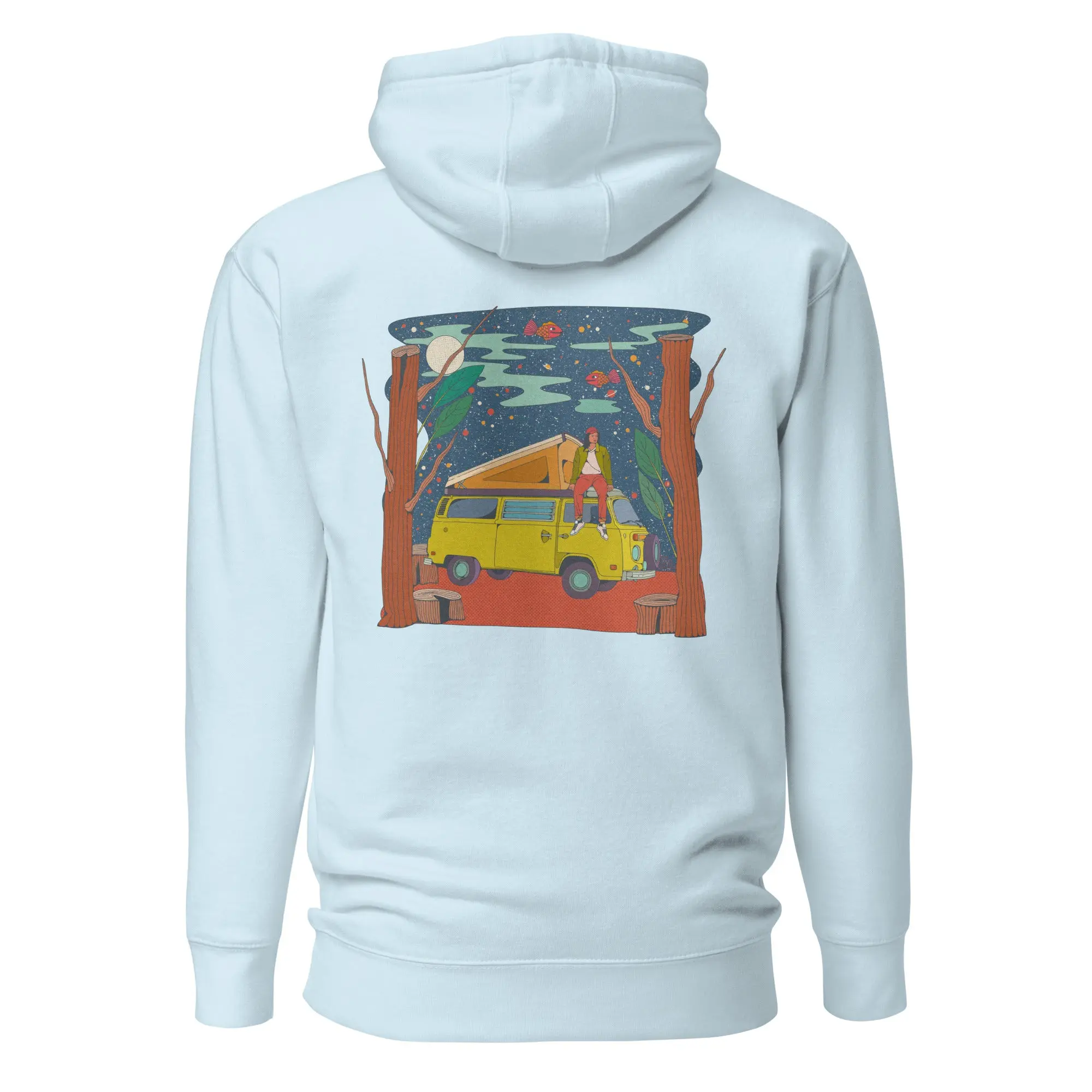 Girl On Bus Hoodie - Van Logo