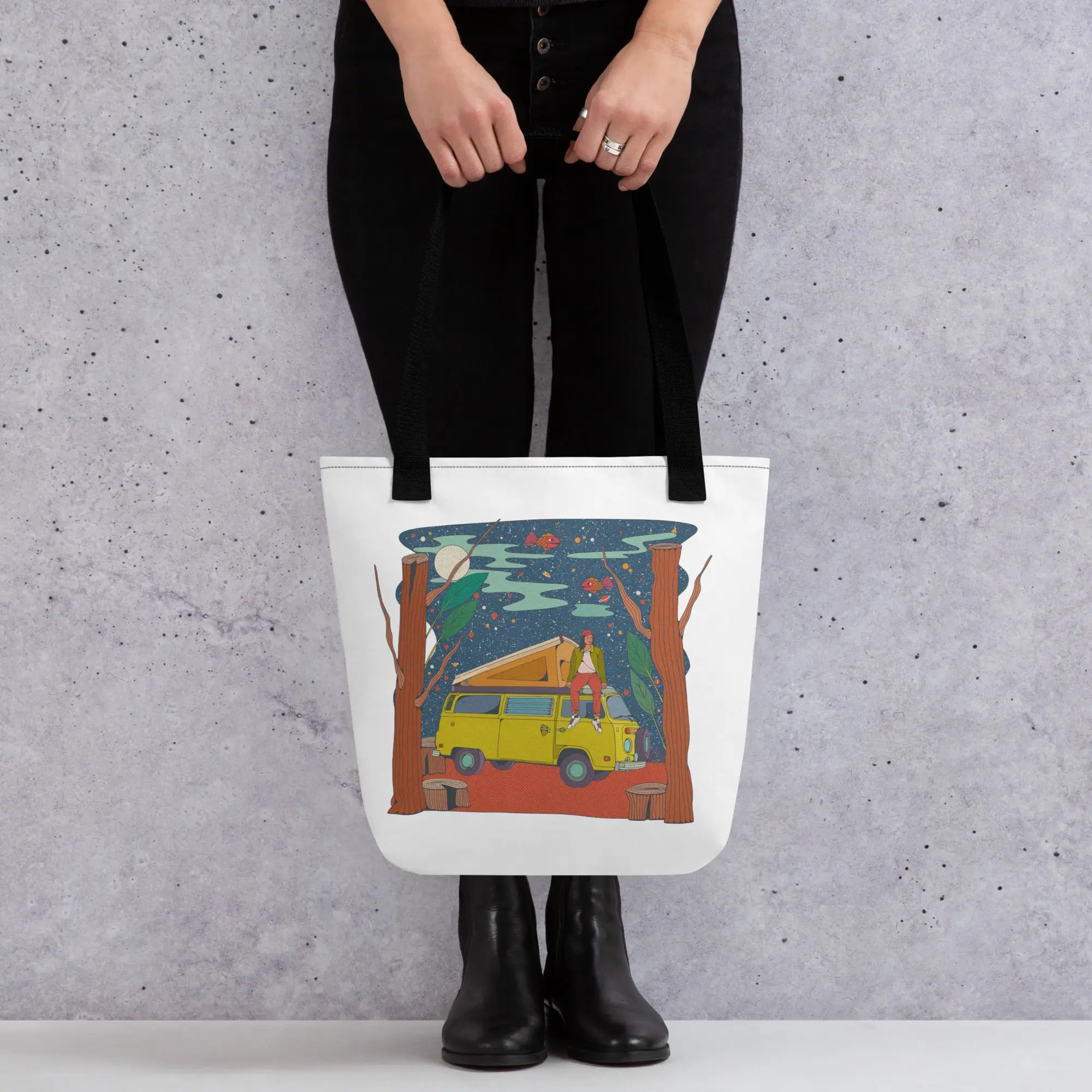 Girl On Bus Tote - Image 2