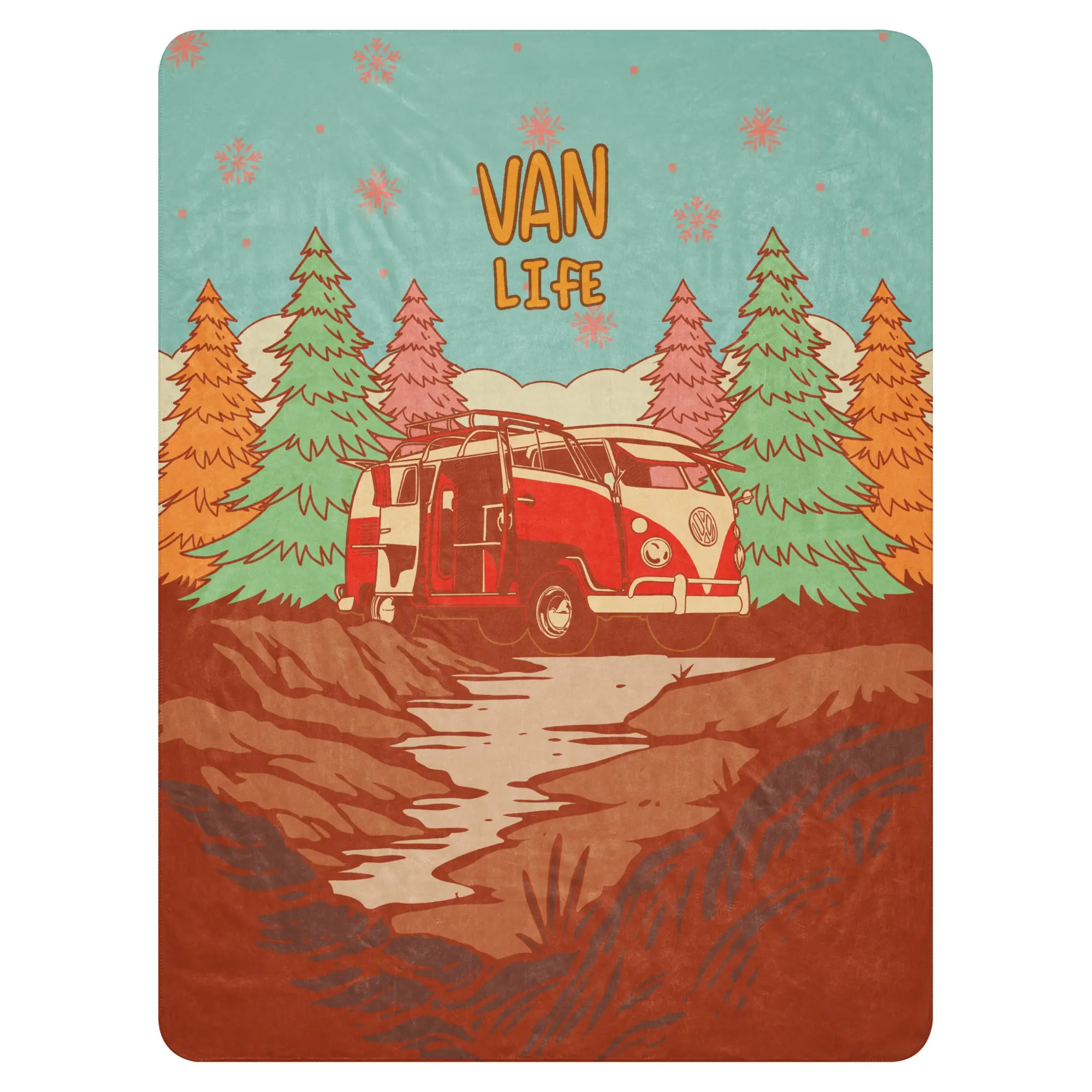 Winter VanLife Sherpa Blanket - Image 6